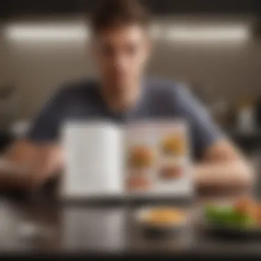 Reflecting on the Dietary Journey Person reflecting on dietary changes with a journal