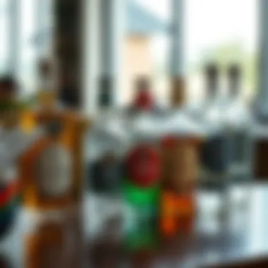 Diversity of Flavors in St. George Gins A selection of St. George gin bottles arranged elegantly