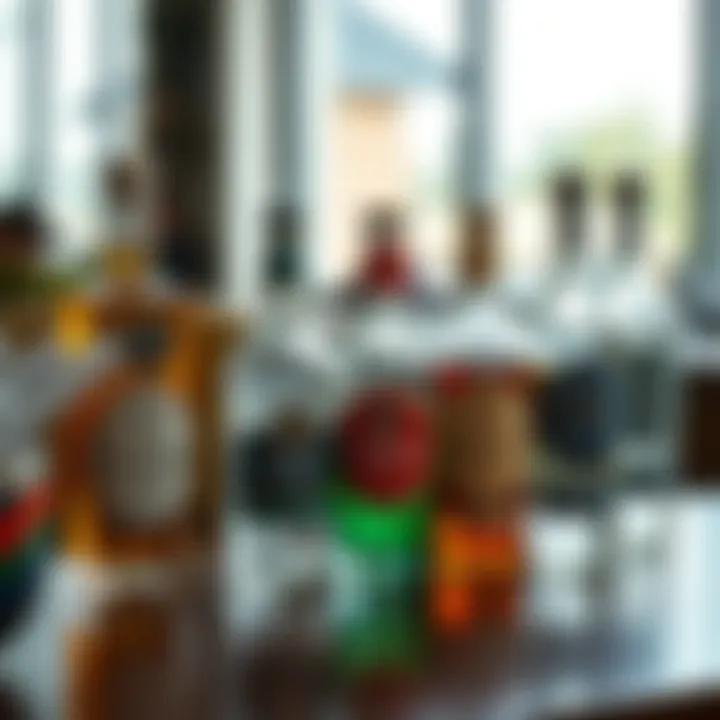 Diversity of Flavors in St. George Gins A selection of St. George gin bottles arranged elegantly