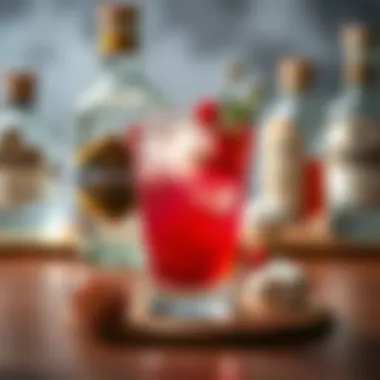 Crafting the Perfect Gin Cocktail A sophisticated gin cocktail garnished with botanicals