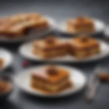 Delicious Desserts Featuring Sugar-Free Molasses A beautifully arranged plate of desserts made with sugar-free molasses