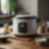 Elegant Japanese rice cooker showcasing modern design and technology