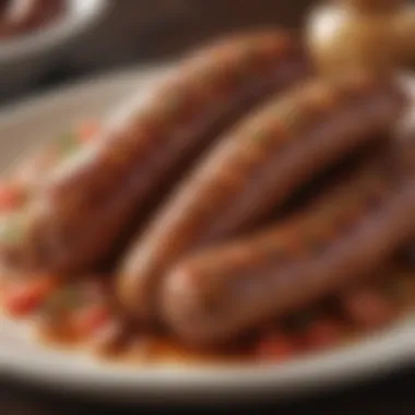 A beautifully plated dish showcasing sweet Italian sausage