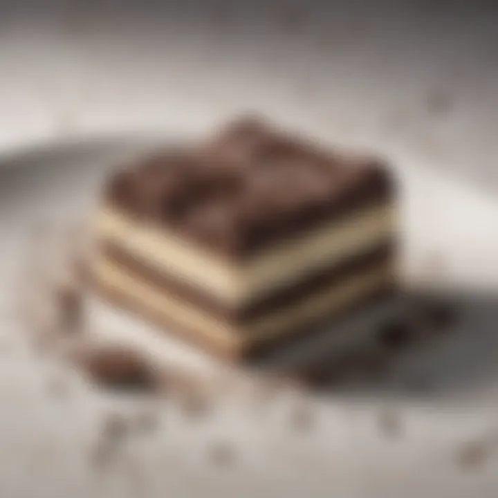 A beautifully plated dessert featuring Oreo candy bars