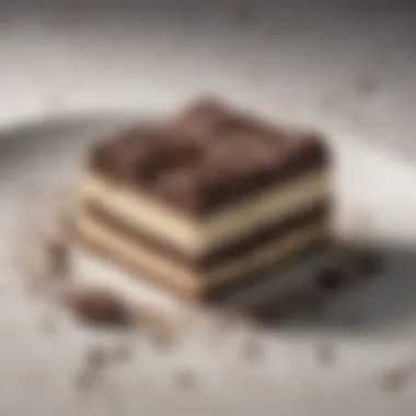 Elegant Dessert with Oreo Candy Bars A beautifully plated dessert featuring Oreo candy bars