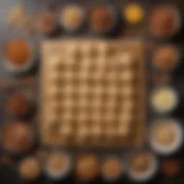 An overhead shot of ingredients laid out for making Polish nut rolls, emphasizing the quality and variety of the elements.