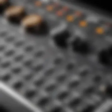 Detailed View of Control Features Close-up of the BCP stand mixer’s control panel