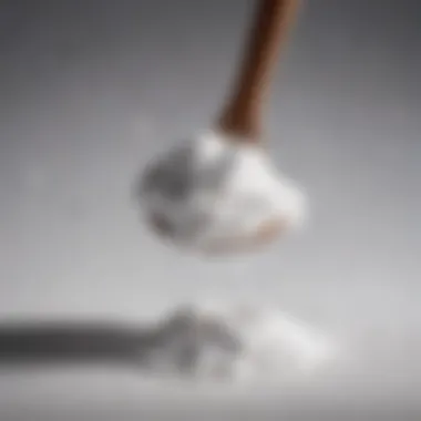 Baking soda in a measuring spoon