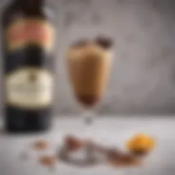 A luxurious Baileys Irish Cream cocktail garnished with chocolate shavings
