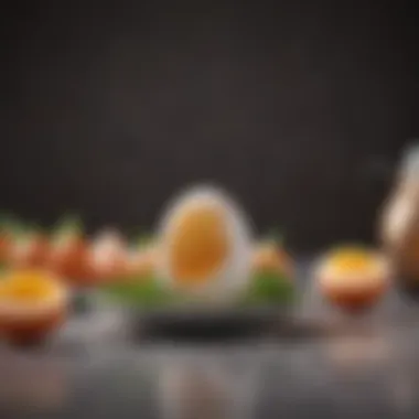 Gourmet Egg Culinary Creation Elegant presentation of a gourmet egg dish