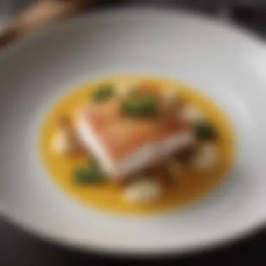 Culinary Artistry of Cod A beautifully plated cod dish showcasing culinary artistry