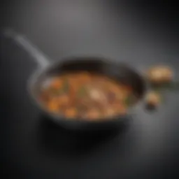 A beautifully designed deep sauté pan showcasing its versatile shape and depth