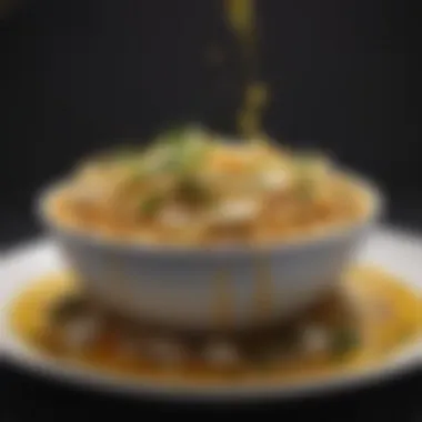 Transforming Dishes with Garlic Crunch Oil A vibrant dish drizzled with garlic crunch oil showcasing its richness
