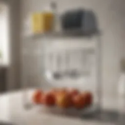 Elegant utensil dryer rack showcasing modern design