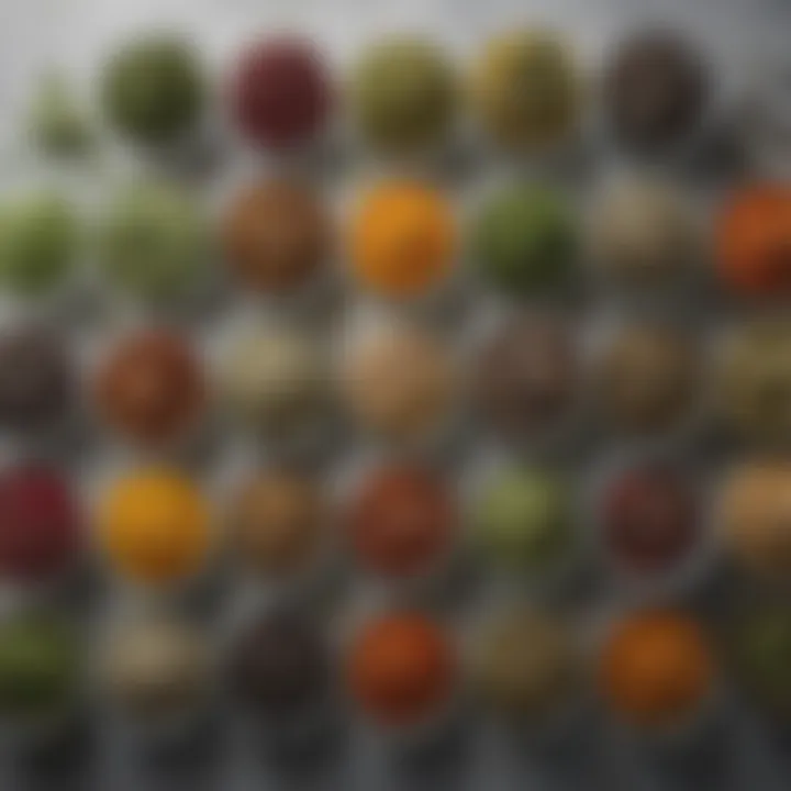 A serene display of herbal teas with fresh ingredients and herbs