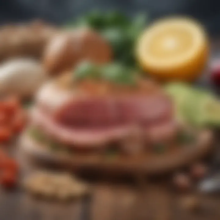 Assorted lean proteins and healthy fats