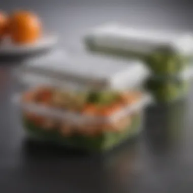 Close-up of durable materials used in insulated lunch carriers