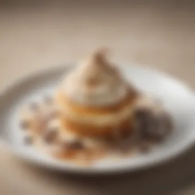 Culinary Delight: Dessert with Alcoholic Cream Creative dessert incorporating alcoholic coffee creamer