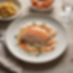 Artisanal dish showcasing crème little fishy