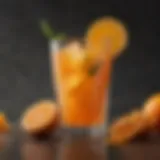 Vibrant Orange Crush drink garnished with citrus slices