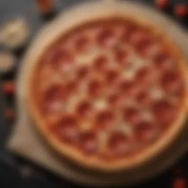 Showcasing a delectable pepperoni pizza from Pizza Hut's Meal for One