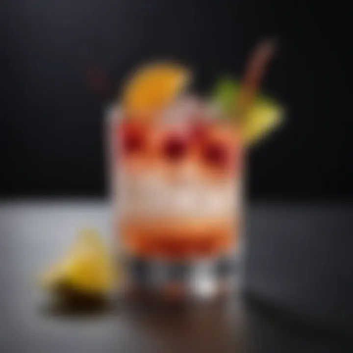 A beautifully garnished cocktail showcasing sweet flavors.