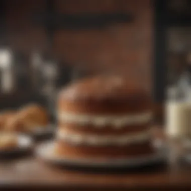 Historical photograph of a classic Brooklyn bakery featuring Blackout Cake