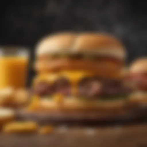 A beautifully assembled Sonics Grilled Cheese Burger showcasing layers of melted cheese and juicy beef patty.