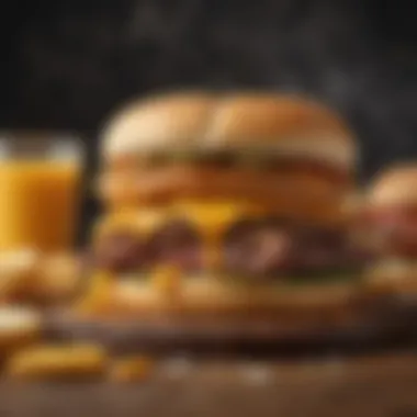 The Art of Assembly: Sonics Grilled Cheese Burger A beautifully assembled Sonics Grilled Cheese Burger showcasing layers of melted cheese and juicy beef patty.