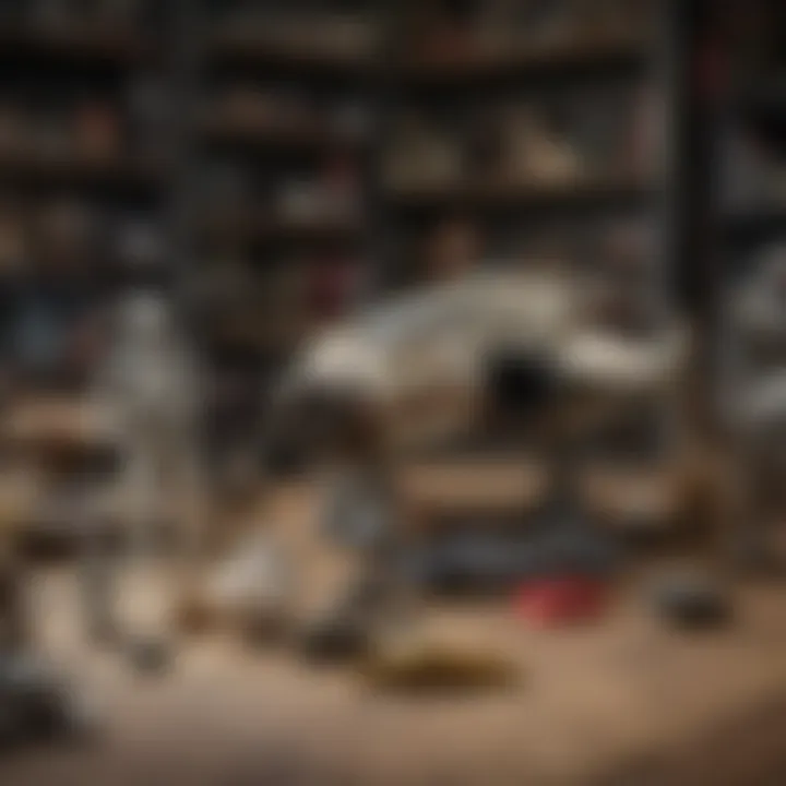 An array of vintage Star Wars toys showcasing their unique designs and history.