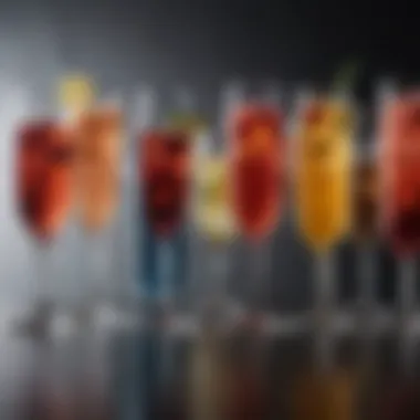 Diverse Styles of Tall Glassware Collection of various tall glasses highlighting different styles and materials