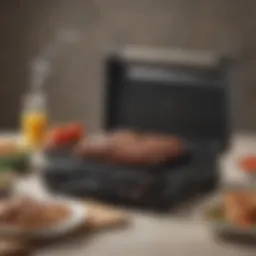 T-fal Smokeless Grill showcasing its sleek design