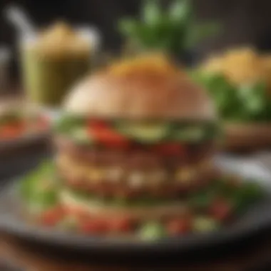 Plant-Based Culinary Choices in the Veggie Grill App Visual representation of plant-based meals available in the app