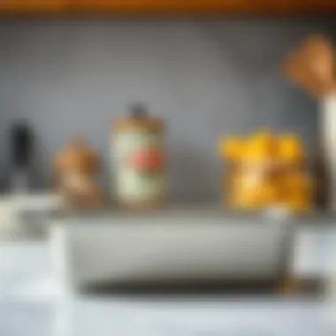 Elegant stainless loaf pan showcasing its sleek design