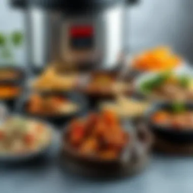 Diverse Dishes with the Instant Pot A variety of dishes prepared using the Instant Pot