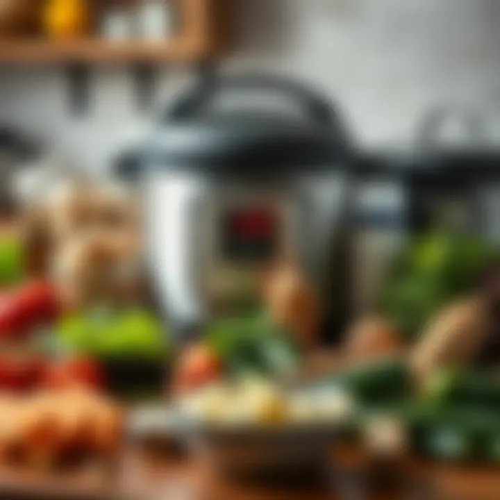 Ingredients for Instant Pot Recipes An array of ingredients ready for use with the Instant Pot