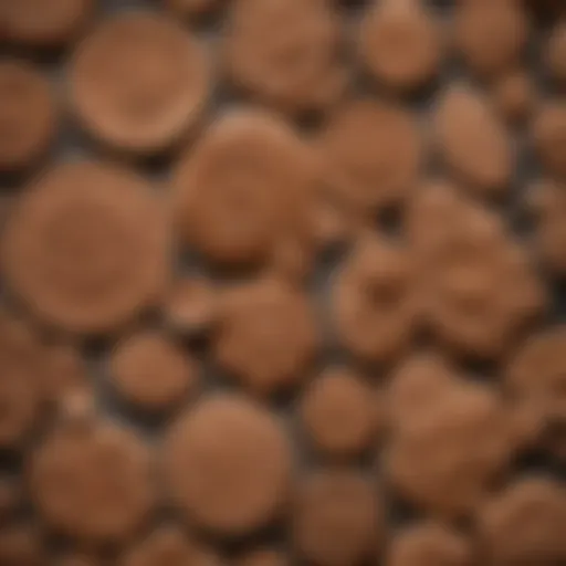 Artisan-crafted clay cookie molds showcasing intricate designs