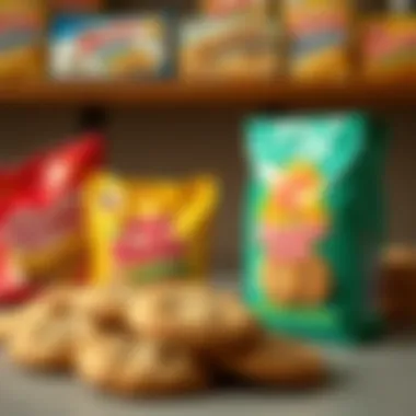 Nostalgic Look at Prepackaged Cookie Advertising Historical advertisement showcasing early prepackaged cookie brands