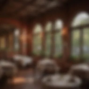 Charming Ambiance: The Essence of Dining Atmosphere Charming restaurant ambiance with soft lighting