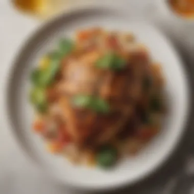 A beautifully plated dish representing cultural diversity in Philadelphia's cuisine
