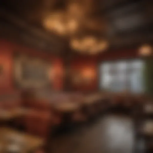 Vibrant interior of a unique Philadelphia restaurant showcasing eclectic decor