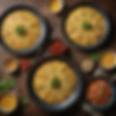 Regional Omelette Delicacies An artistic arrangement of regional omelette dishes from around the world