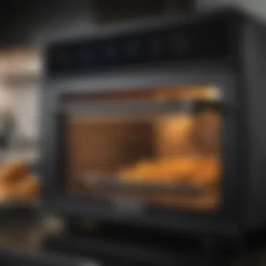 Close-up of Gourmia Air Fryer Oven features and control panel