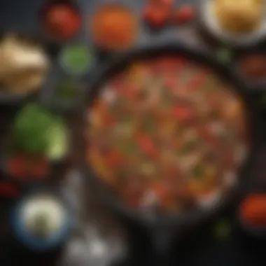 The Essentials for an Authentic Fajita Skillet Fresh ingredients laid out for a fajita skillet