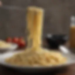 Fresh Fettuccine Pasta Ready for Cooking
