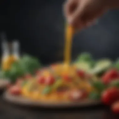 An array of fresh ingredients ready to be blended