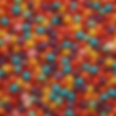 Gelatin vs. Alternative Gelling Agents Diagram illustrating the differences between gelatin and alternative gelling agents used in candies