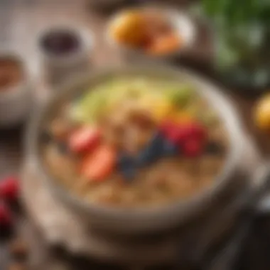 Wholesome Quinoa Breakfast Bowl Quinoa breakfast bowl with fruits and nuts