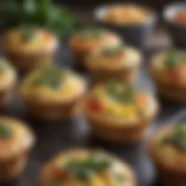 Savory egg muffins filled with vegetables and herbs