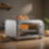 Sleek design of a modern high-speed toaster oven